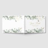 Eukalyptus Wedding Handwriting Script Wedding Gästebuch (Voll)