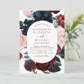 Eukalyptus Wedding Invit Einladung (Stehend Vorderseite)