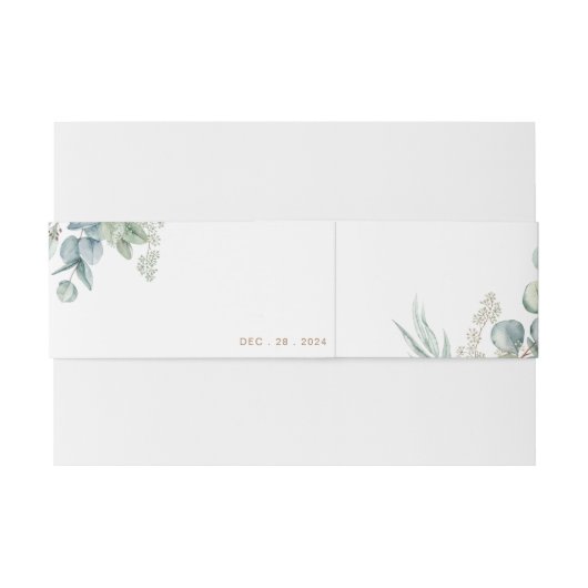 Eukalyptus Wedding Invitation Bly Band (Rückseitenbeispiel)