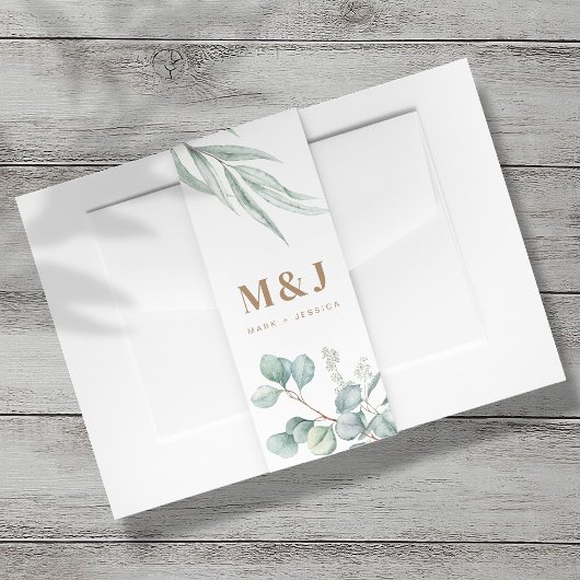 Eukalyptus Wedding Invitation Bly Band - Portrait