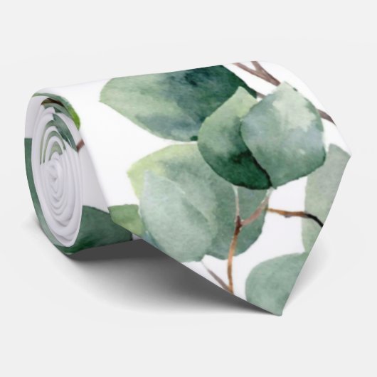 Eukalyptus Wedding Krawatte (Gerollt)