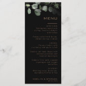 Eukalyptus Wedding Menu Card Menükarte (Vorderseite)