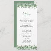 Eukalyptus Wedding Menu Einladung (Vorne/Hinten)