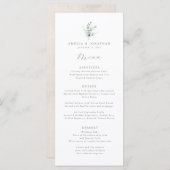 Eukalyptus Wedding Menu (Eukalyptus Wedding) Menükarte (Vorne/Hinten)