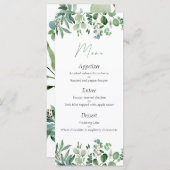 Eukalyptus Wedding Menu Menükarte (Vorne/Hinten)
