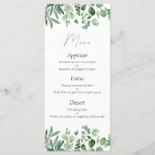 Eukalyptus Wedding Menu Menükarte (Vorderseite)