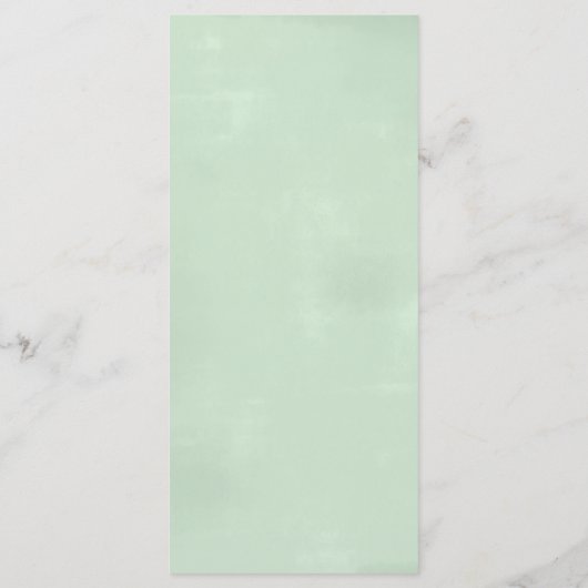 Eukalyptus Wedding Menükarte (Rückseite)