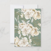 Eukalyptus Wedding Minimalistisch Sage green flora RSVP Karte (Rückseite)