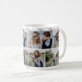 Eukalyptus Wedding Multi Foto Collage Kaffeetasse (VorderseiteRechts)