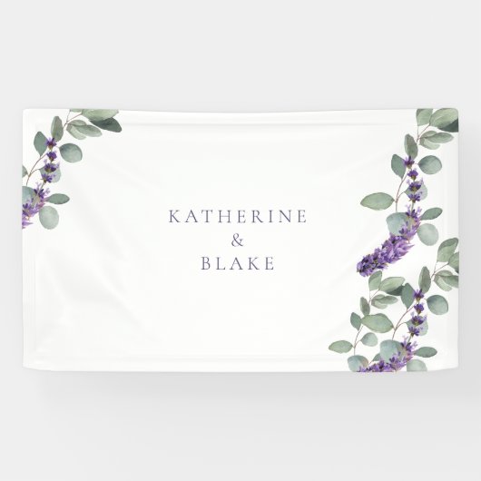 Eukalyptus Wedding Names Banner (Horizontal)