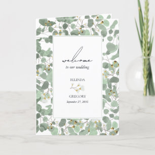 Eukalyptus Wedding Order of Service Programm