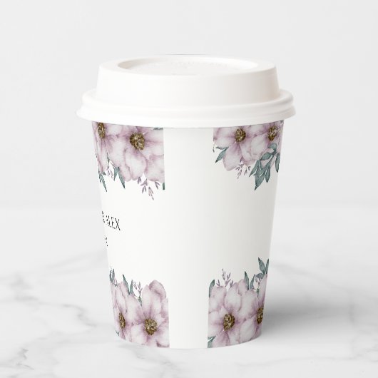 Eukalyptus Wedding Paper Cup Pappbecher (Links)