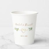 Eukalyptus Wedding Paper Cups Pappbecher (Vorderseite)