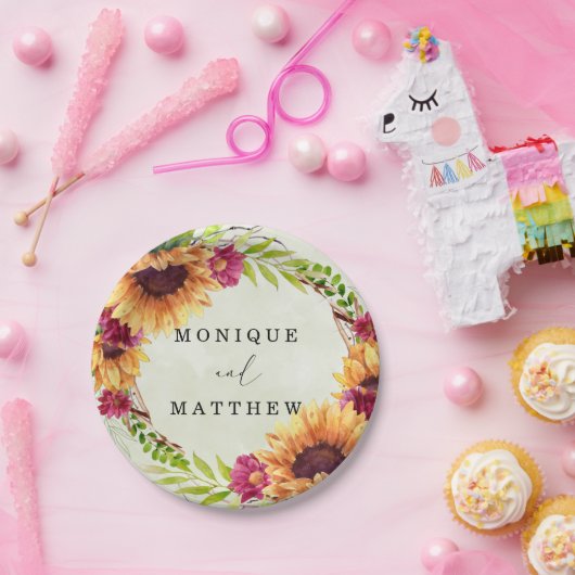 Eukalyptus Wedding Paper Pla Pappteller (Party)