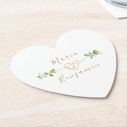 Eukalyptus Wedding Paper Untersetzer (angewinkelt)