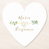 Eukalyptus Wedding Paper Untersetzer (Vorderseite)