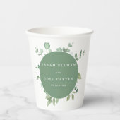 Eukalyptus Wedding Pappbecher (Vorderseite)