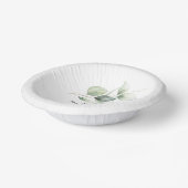 Eukalyptus Wedding Pappteller (Gewinkelt)