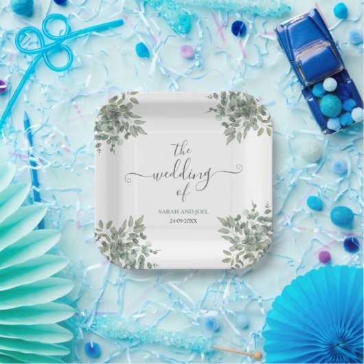 Eukalyptus Wedding Pappteller (Party)