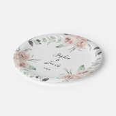 Eukalyptus Wedding Pappteller (Schrägansicht)