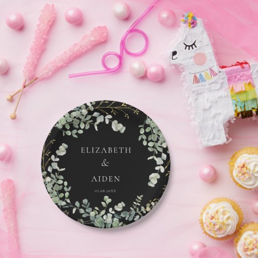 Eukalyptus Wedding Pappteller (Party)