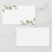 Eukalyptus Wedding Platzkarte (Vorne/Hinten)