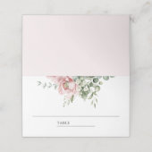 Eukalyptus Wedding Platzkarte (Außenseite Aufgefaltet)