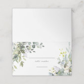 Eukalyptus Wedding-Platzkarten Platzkarte (Außenseite Aufgefaltet)