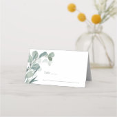 Eukalyptus Wedding-Platzkarten Platzkarte (Vorderseite)