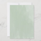 Eukalyptus Wedding Probe Dinner Cards Einladung (Rückseite)