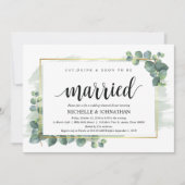 Eukalyptus Wedding Probe Dinner Einladung (Vorderseite)
