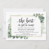 Eukalyptus Wedding Probe Dinner Einladung (Vorderseite)