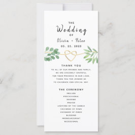 Eukalyptus Wedding Program