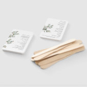 Eukalyptus Wedding Program Fächer (Non-assembled)