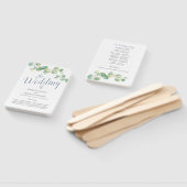 Eukalyptus Wedding Program Fan Fächer (Non-assembled)