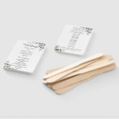 Eukalyptus Wedding Program Hand Fan Fächer (Non-assembled)
