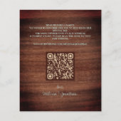 Eukalyptus Wedding QR Code Save the Date (Rückseite)