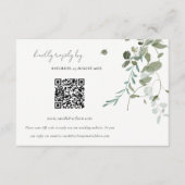 Eukalyptus Wedding QR Code UAWG Begleitkarte (Vorderseite)