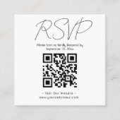 Eukalyptus Wedding Quadratische Visitenkarte (Vorderseite)