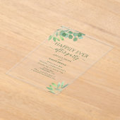 Eukalyptus Wedding Reception Acryleinladungen (Ablage )