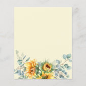 Eukalyptus Wedding Reception Card (Rückseite)