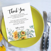 Eukalyptus Wedding Reception Card