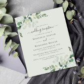 Eukalyptus Wedding Reception Einladung