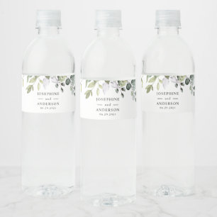 Eukalyptus Wedding Reception Wasser Flasche Etiket Wasserflaschenetikett
