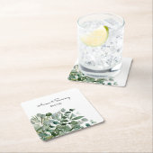 Eukalyptus Wedding Rechteckiger Pappuntersetzer (Vor Ort)