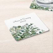 Eukalyptus Wedding Rechteckiger Pappuntersetzer (angewinkelt)