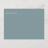 Eukalyptus Wedding Rett Dates Postkarte (Rückseite)