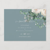 Eukalyptus Wedding Rett Dates Postkarte (Vorderseite)
