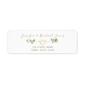 Eukalyptus Wedding Return Address Label (Vorne)