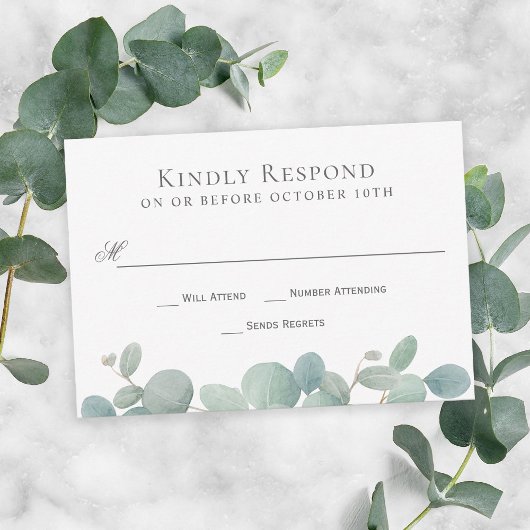 Eukalyptus Wedding RSVP